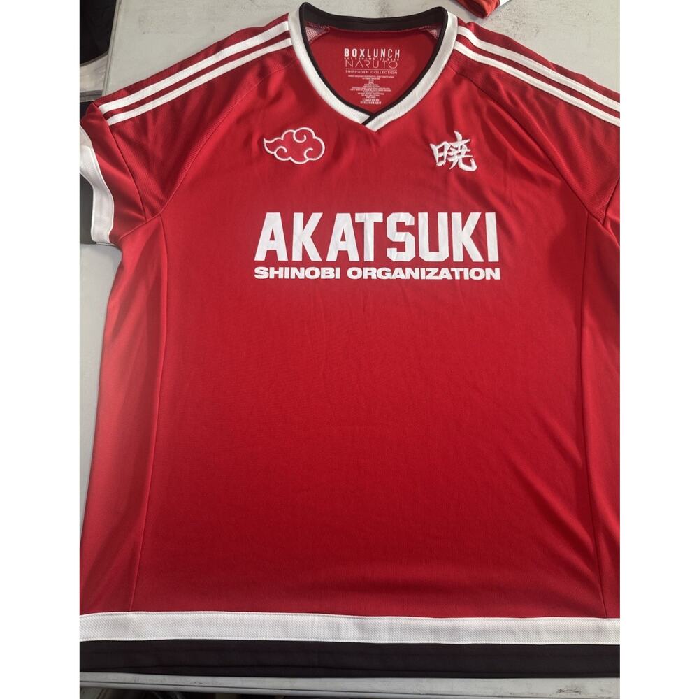 AKATSUKI SHINOBI ORGANIZATION Red Jersey Size 2XL Used